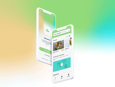 Elemental - Food Ordering App design food food app mobile mobile app ux uxui webdesign