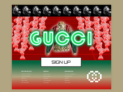 90's Web Challenge - Gucci by Josh Sharry for kooba on Dribbble