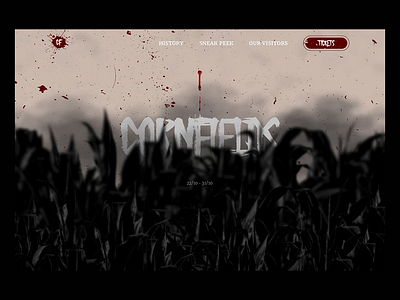 Cornfields - Mocktober 2020 2020 concept design halloween horror landing page mocktober mockup spooky website
