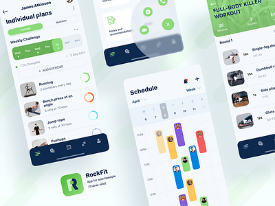 RockFit app for a personal trainer