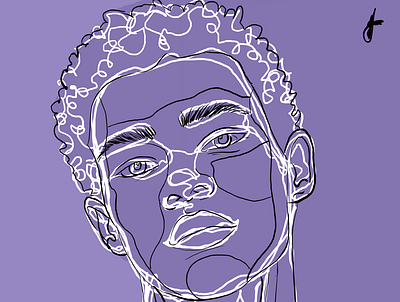 Portrait of a Boy design drawing graphic design illustration