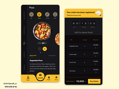 Food Delivery App UI Design app app design de delivery app design graphic design resturant ui ux uxui webdesign