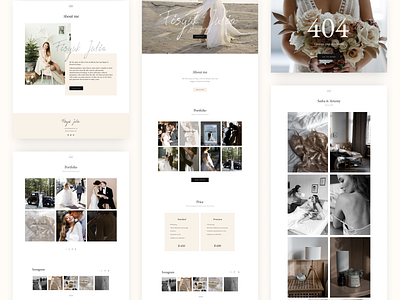 Website for wedding photographer design figma gentle minimalism photographer photoshop portfolio ui ux web web design