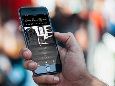 Luxury menswear iPhone App