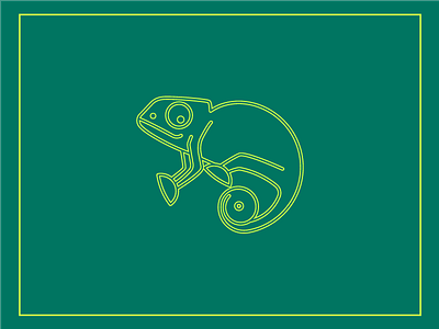 Chameleon chameleon design icon illustration sketch vector