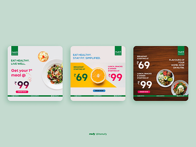 Social Media Post for Food App advertising design social media design