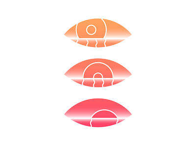 Golden hour eye eyes golden hour icons illustration logos orange red sunset