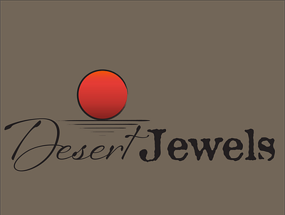Desert Jewels branding logo vector