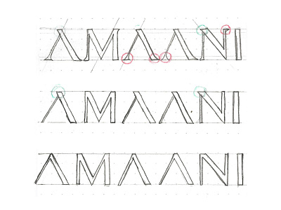AMAANI Process amaani brand identity branding classic construction effendy grid layout identity logo logotype luxury logo mens fashion menswear minimal process serif logo sketch thobes typography wordmark