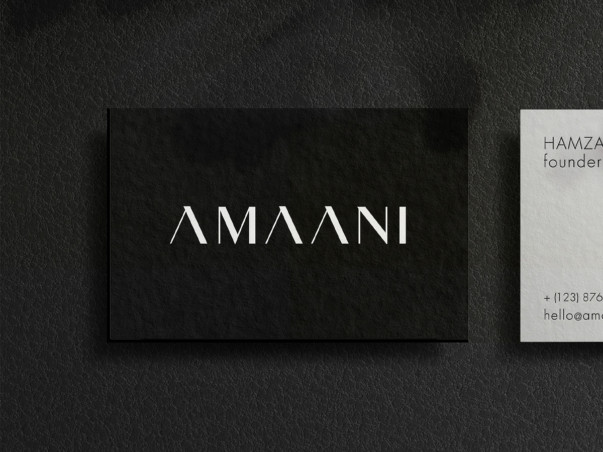 AMAANI Business Cards by Muhammad Ali Effendy on Dribbble