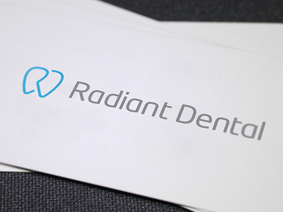 Radiant Dental ali canada clinic dental dentist effendy glowing initials logo monoline radiant tooth