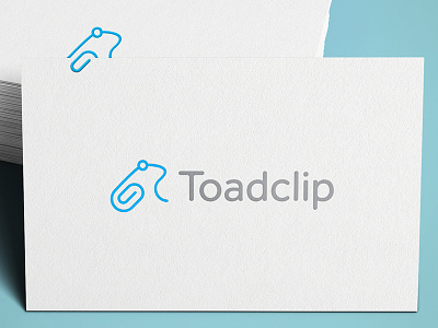 Toadclip ali business card clip effendy frog icon logo mockup paperclip toad