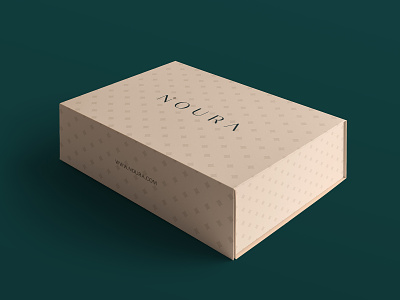 NOURA - Luxury Box abaya box mockup branding effendy feminine hijab logo logotype luxury luxury box luxury branding n logo noura packaging packaging design serif sophisticated typography womenswear wordmark