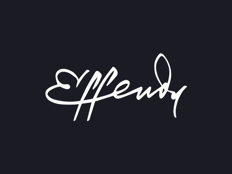 Effendy aftereffects brand designer branding classy design effendy effendy design identity landingpage lettering logo animation logo designer luxury minimal portfolio website script script lettering typography web design website