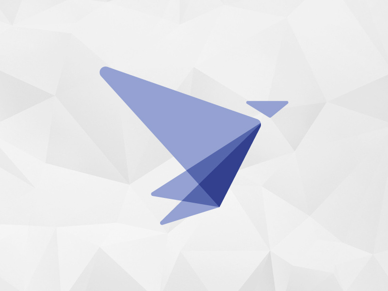 Abstract Birdy transparent symbol mockup identity effendy ali abstract bird logo