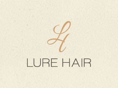 Lure Hair appealing attractive beauty brand brand identity charm effendy extension extensions feminine glamor glamour hair hairs highend human identity india indian lh logo lure luxurious luxury mark minimal monogram salons women