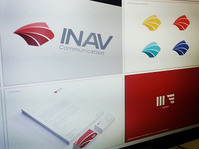 INAV Communication ali branding colors effendy germany identity mark marketing stationary