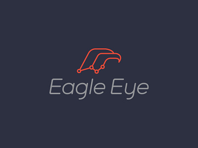Eagle Eye analytics animal branding chart data eagle effendy graph logo monoline statistics stats