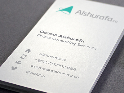 Alshurafa Business Card branding business card consultant consulting identity logo mockup print design