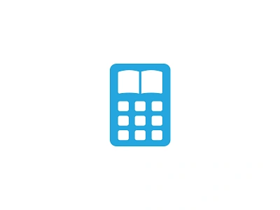 Calculator + Book accounting book bookkeeping calculator effendy icon logo