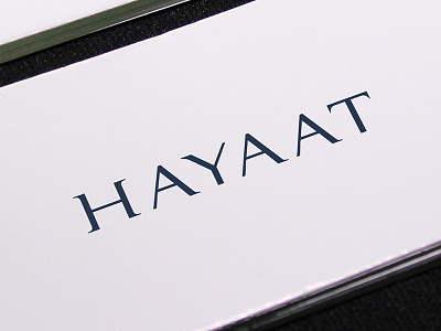 Hayaat Logotype V1 arabic branding effendy hayaat hayat life logo logotype luxurious luxury typography wordmark