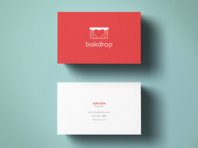 Bakdrop apparel bakdrop business card community curtain effendy heart identity logo mark passion theatrical curtain