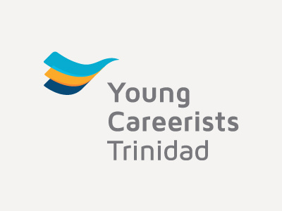 Young Careerists Trinidad ali approach aqua blue bird brand identity branding career colors development effendy feather icon identity ladders logo mark navy blue orange organization professional stairs steps students symbol transparency trinidad trinity vibrant yellow young