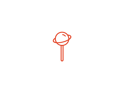 Lollipop + Planet ali concept effendy fun galaxy icon logo lollipop planet sweet