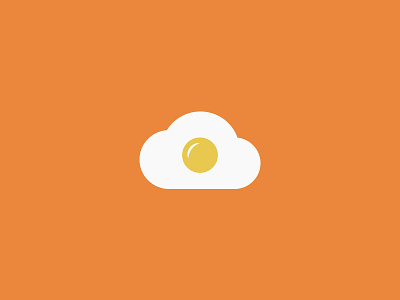 Cloud + Egg ali breakfast cloud concept effendy egg health icon logo omelette symbol yolk