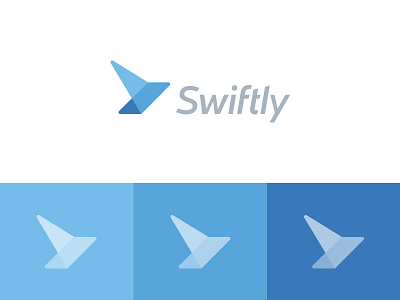 Swiftly abstract accounting app bird design effendy identity logo mark swift swiftly wings