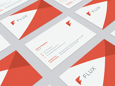 Flux Business Card abstract brandidentity business card flux effendy f home home automation identity logo mockup print