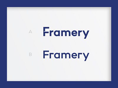Framery Logotype Options ali brandidentity custom effendy frame framery identity logo logotype typgraphy wordmark