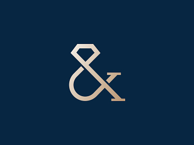 Diamond & Ampersand ali ampersand diamond effnedy logo luxury mark symbol