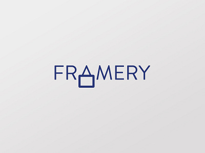 Framery Logotype Option 2 ali brandidentity custom effendy frame framery identity logo logotype typgraphy wordmark