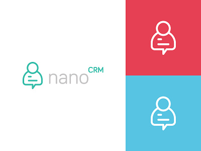 nano CRM ali crm effendy identity logo marketing nano person social speech bubble startup