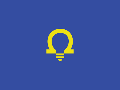 Omega + Bulb ali bulb creative effendy icon logo mark negative space omega symbol