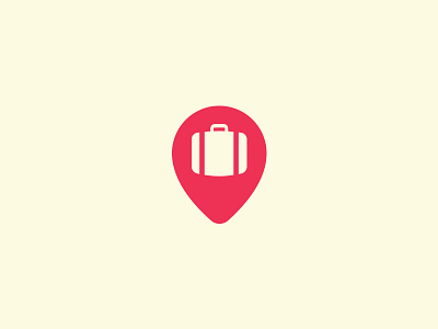 Suitcase + Location Pin agency ali branding effendy location logo design luggage pin suitcase tourism travel trip