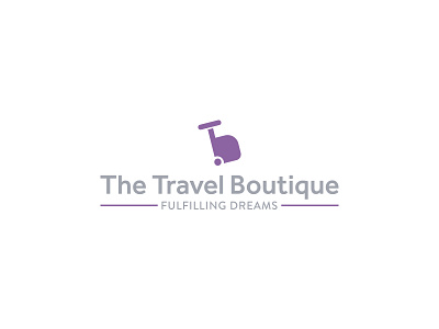 The Travel Boutique agency ali branding effendy identity logo suitcase toursim travel trip