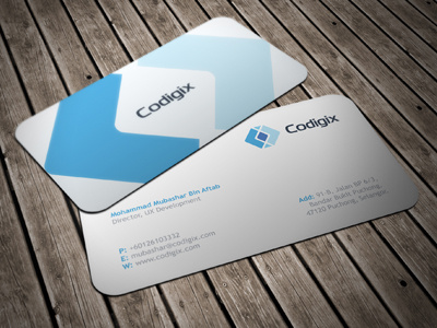 Codigix Business Cards ali branding business card business cards c card codigix corporate effendy icon identity logo logos minimal visiting card