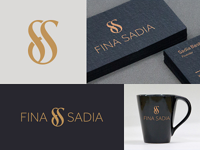 FINA SADIA Brand Identity ali branding effendy interior design interior designer logo logo design monogram sf