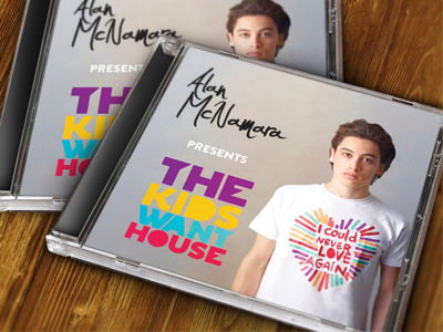 THE KIDS WANT HOUSE Cover Art album ali bold chunky colorful colors cover cover art effendy house house music kids logo print tkwh type typeface typography vibrant