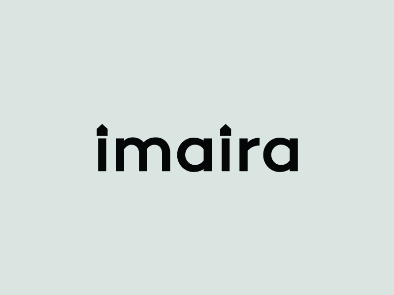 Imaira Logotype startup logo designer logotype wordmark house interior designer home minimal clean brand logo lettering typography branding ali identity effendy