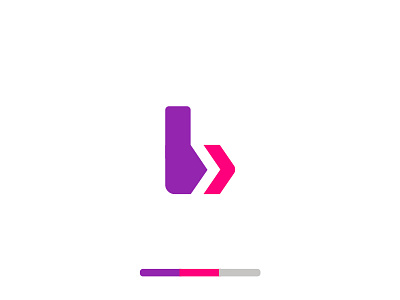 b Logomark abstract app arrow b logo branding breadcrumb effendy icon identity kids learning learning app logo mark negative space progress steps trail