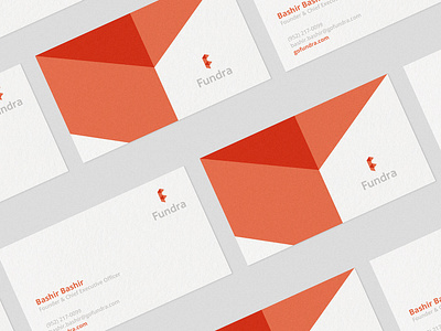 Fundra Business Cards abstract accountability app branding business card collateral donations f logo finance app funding fundra fundraiser identity iphone mark mockup nonprofit startup transparency ui