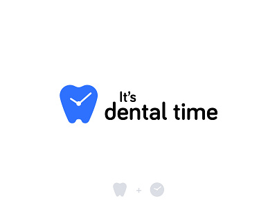 It's Dental Time - Logo Design brand branding canada clock dental dental clinic dental clock dental logo dental time dentist logo effendy logo logo design logomark minimal negative space symbol teeth time tooth