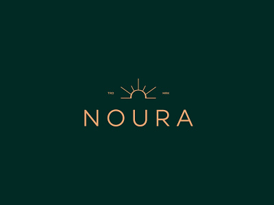 NOURA - 3rd Proposal box mockup brand identity branding burkinis effendy elegant fashion logo feminine hijab light logotype luxury luxury logo mark noor noura sunrise typography womenswear wordmark