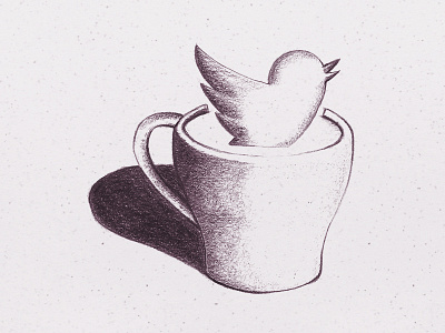Mug Icon Sketch 3d ali app bird effendy icon illustration perspective set sketch twitter