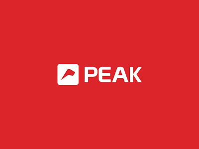 PEAK ali brand identity company effendy identity initial initials logo logo concept mountain negative space p peak visual identity