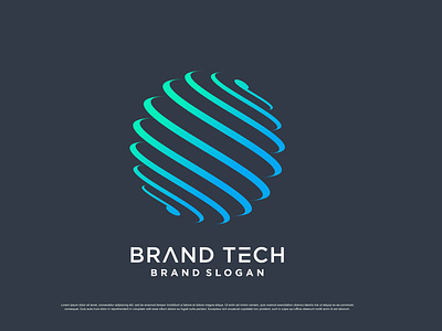 Globe logo technology brand design graphic design icon illustration logo premium symbol vector