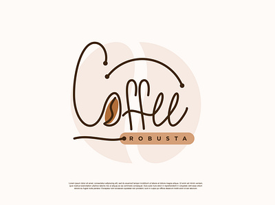 Coffee logo brand branding design icon illustration logo premium symbol vector
